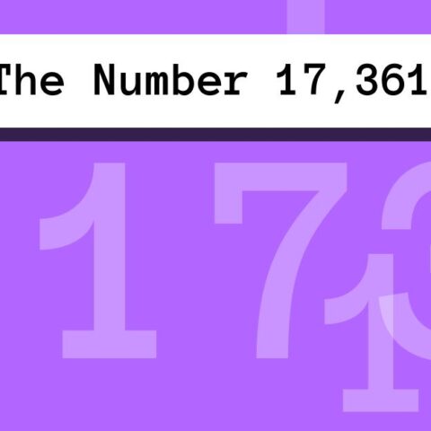 About The Number 17,361
