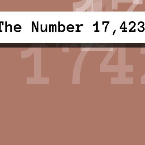 About The Number 17,423
