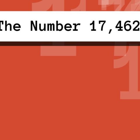 About The Number 17,462