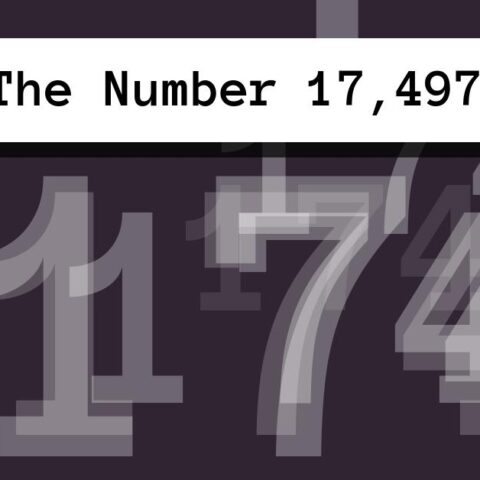 About The Number 17,497