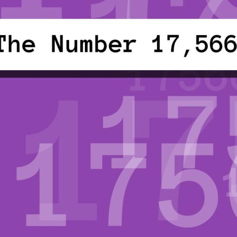 About The Number 17,566