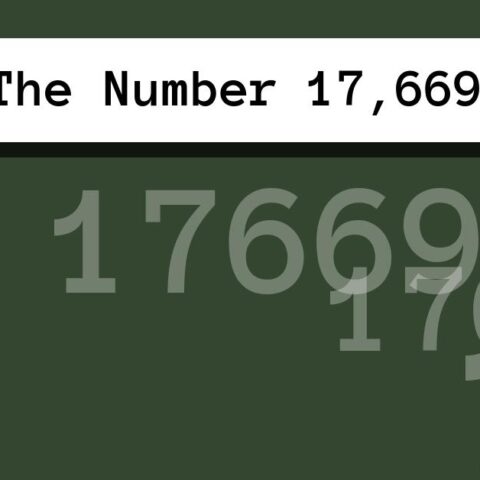 About The Number 17,669