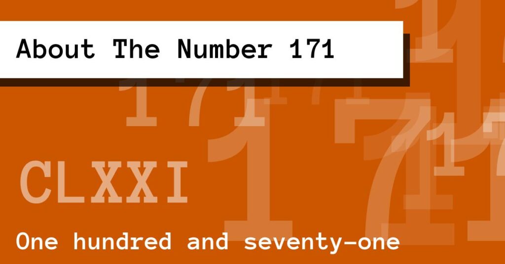 About The Number 171
