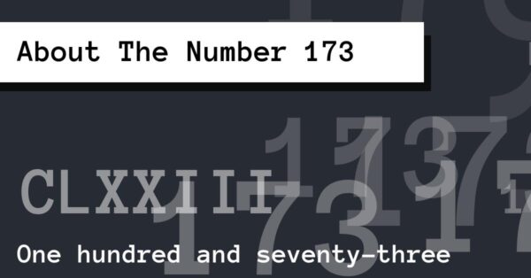 About The Number 173