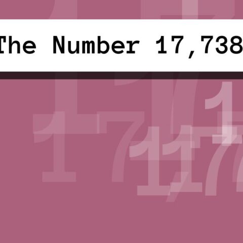 About The Number 17,738