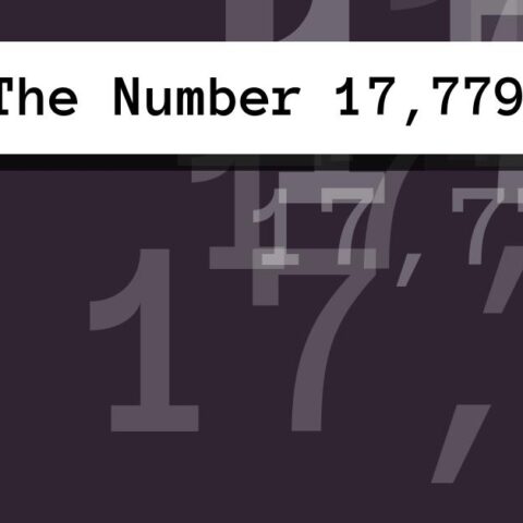 About The Number 17,779