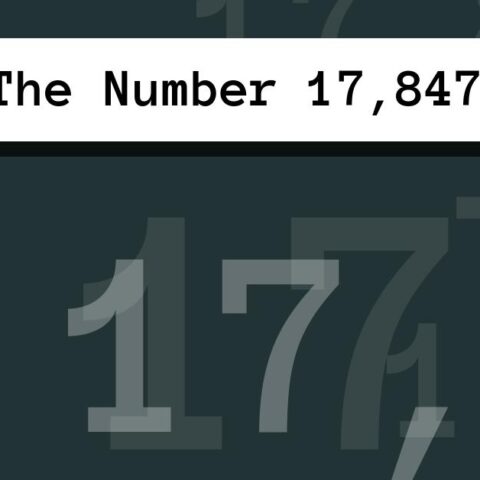About The Number 17,847