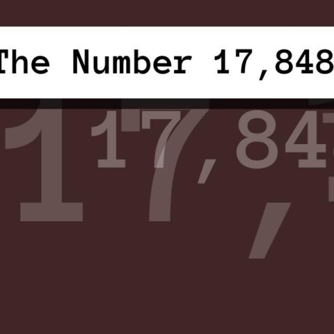 About The Number 17,848
