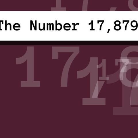 About The Number 17,879