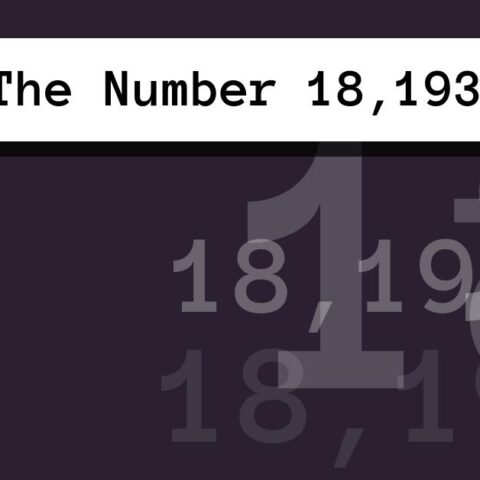 About The Number 18,193