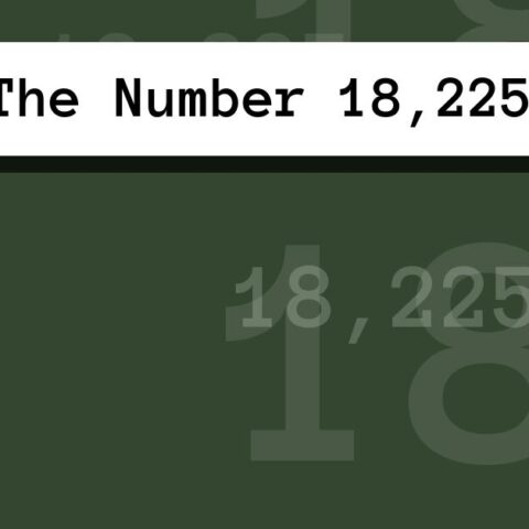 About The Number 18,225