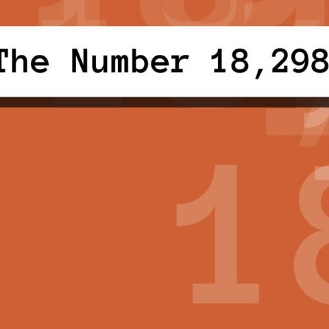 About The Number 18,298