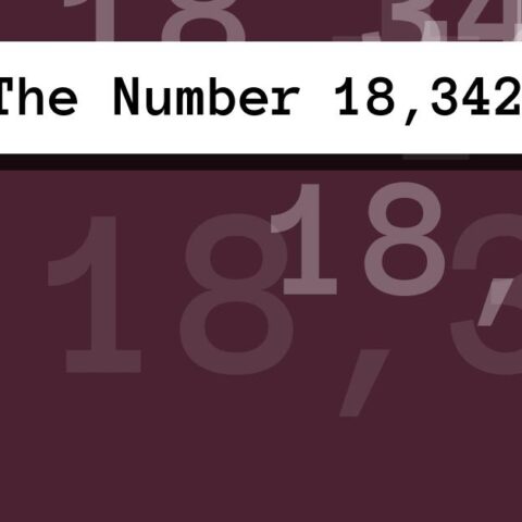 About The Number 18,342