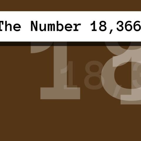 About The Number 18,366