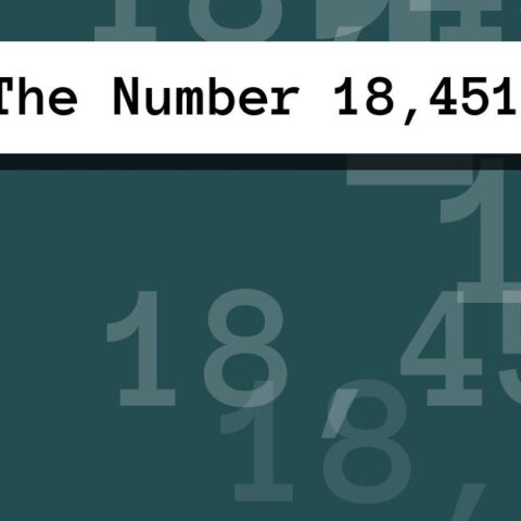 About The Number 18,451