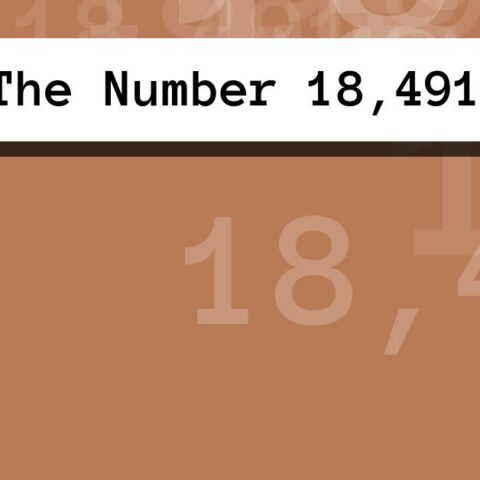 About The Number 18,491