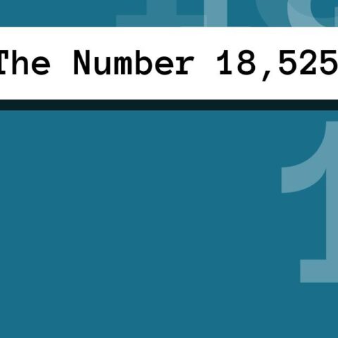About The Number 18,525