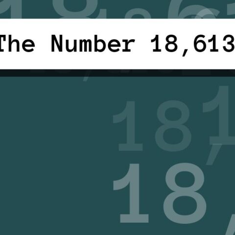 About The Number 18,613