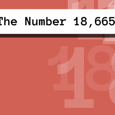About The Number 18,665