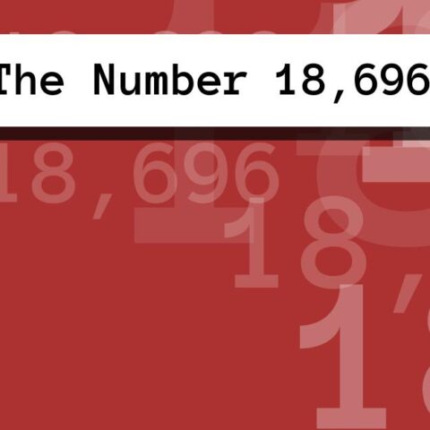 About The Number 18,696
