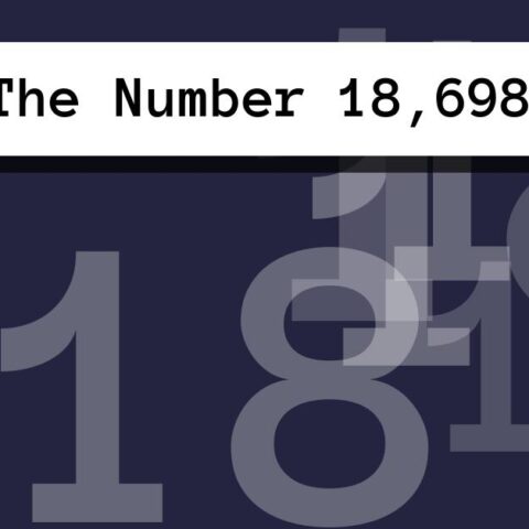 About The Number 18,698
