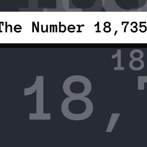 About The Number 18,735