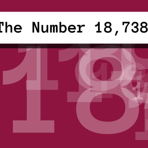 About The Number 18,738