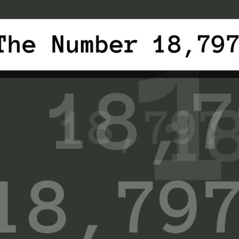About The Number 18,797