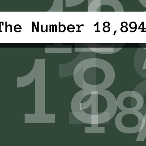 About The Number 18,894