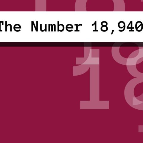About The Number 18,940