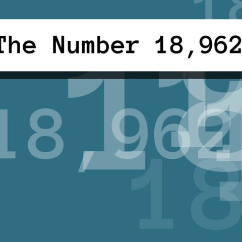 About The Number 18,962