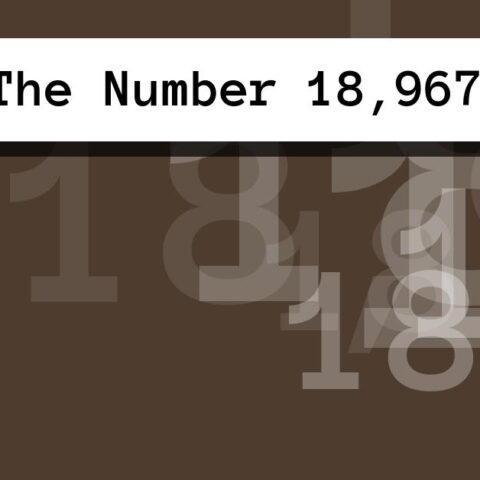 About The Number 18,967
