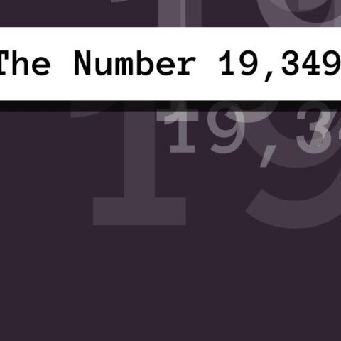 About The Number 19,349