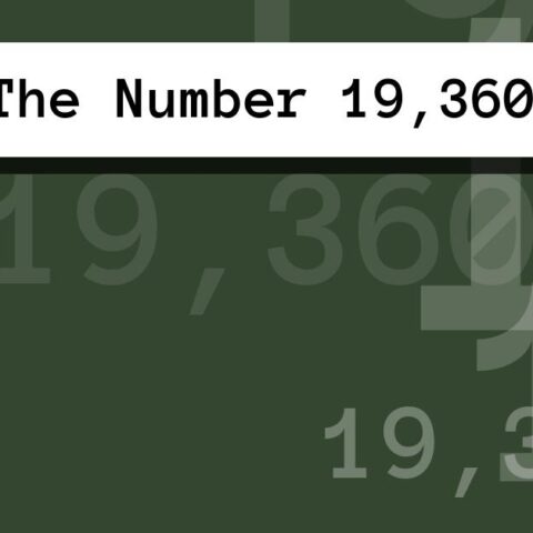 About The Number 19,360