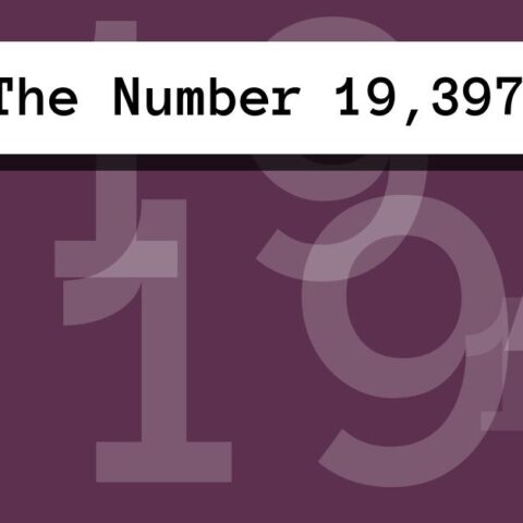 About The Number 19,397