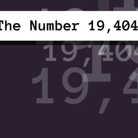 About The Number 19,404