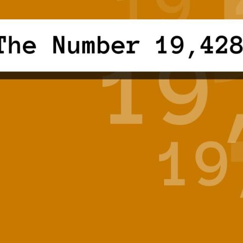 About The Number 19,428