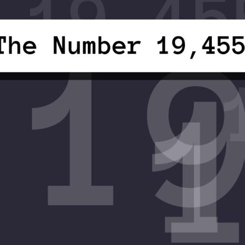 About The Number 19,455