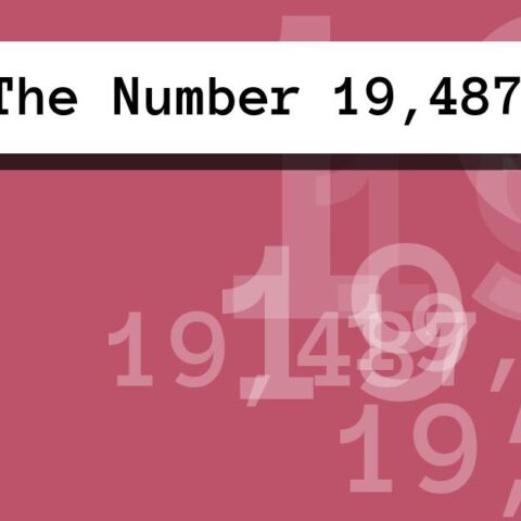 About The Number 19,487