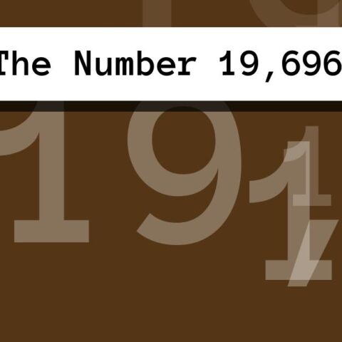 About The Number 19,696