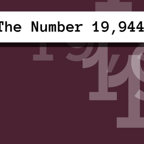 About The Number 19,944