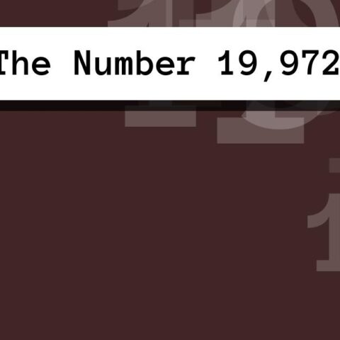 About The Number 19,972