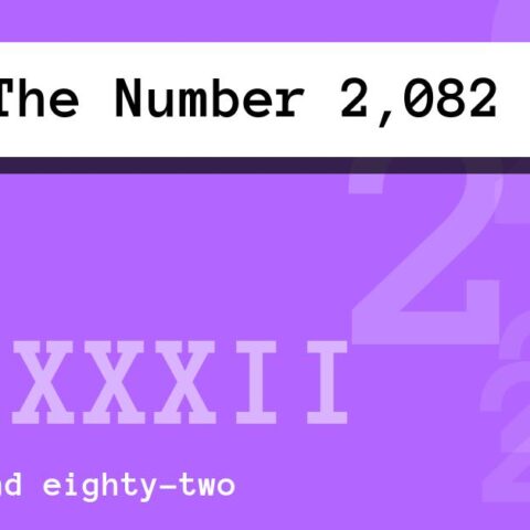 About The Number 2,082