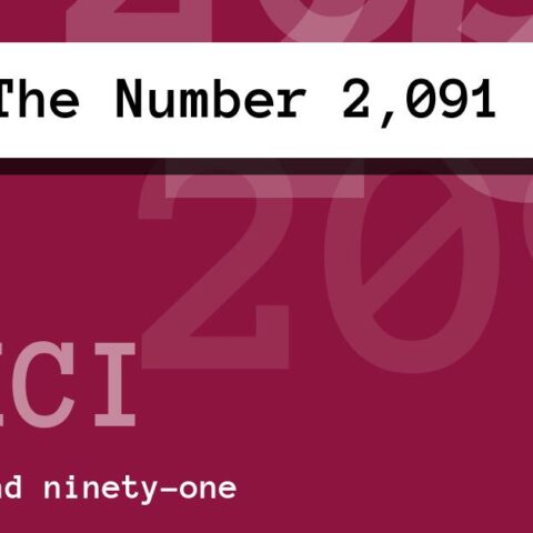About The Number 2,091