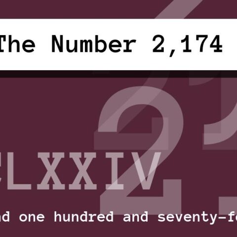 About The Number 2,174