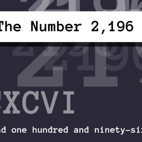 About The Number 2,196