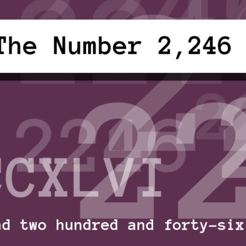 About The Number 2,246