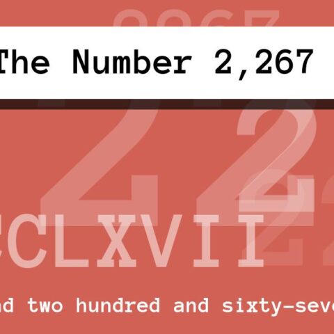 About The Number 2,267