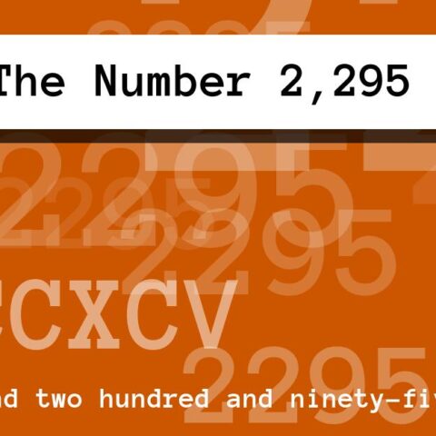About The Number 2,295