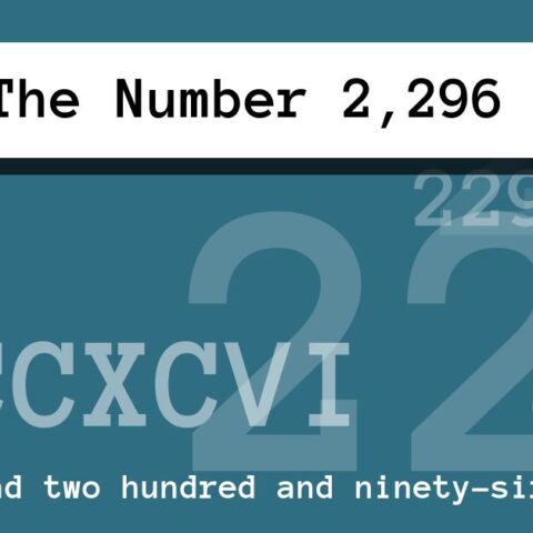 About The Number 2,296
